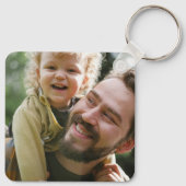 Funny Vater Definition Foto Vatertag Schlüsselanhänger (Rückseite)