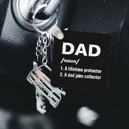 Funny Vater Definition Foto Vatertag Schlüsselanhänger