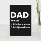 Funny Vater Definition Frohes Vatertag Dankeskarte (Vorderseite)