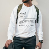 Funny Vater Definition Kinder benennen Wörterbuch Sweatshirt
