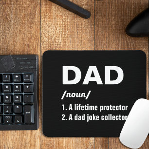 Funny Vater Definition Vatertag Mousepad