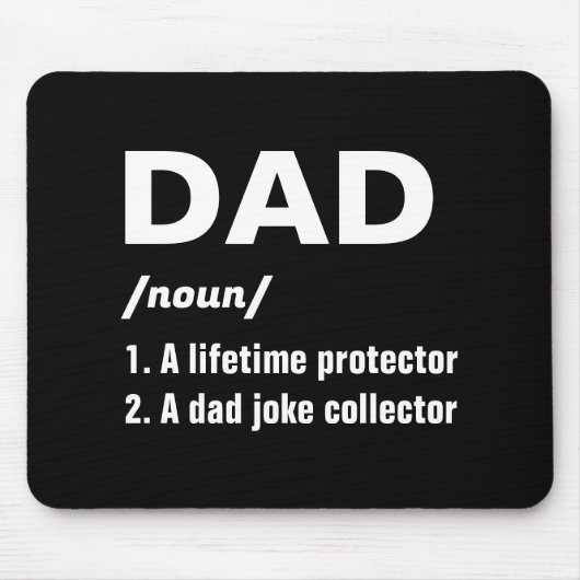 Funny Vater Definition Vatertag Mousepad (Vorne)