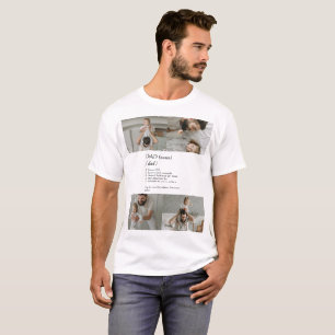 Funny Vater Definitions Foto Collage T - Shirt