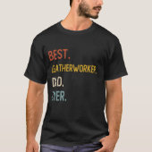 Funny Vater Der beste Lederarbeiter Vater Ever Shi T-Shirt (Vorderseite)