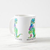Funny Vater Dinosaur Zitat Kaffeetasse (Vorderseite Links)