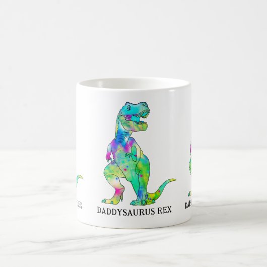 Funny Vater Dinosaur Zitat Kaffeetasse (Mittel)