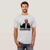 FUNNY VATER DONALD TRUMP T - SHIRT (Vorne ganz)
