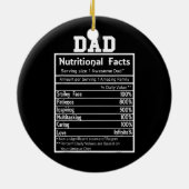 Funny Vater Ernährung Fakten Phantastischen Phanta Keramik Ornament (Hinten)