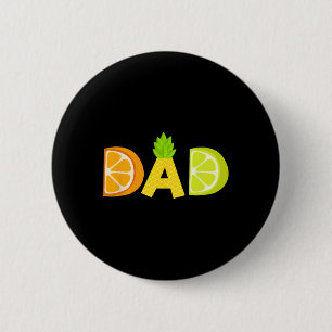 Funny Vater Fruitarian Lover Summer Pater Frucht S Button