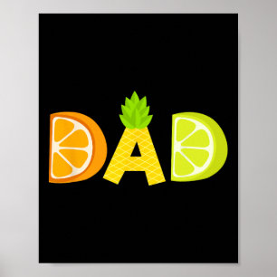 Funny Vater Fruitarian Lover Summer Pater Frucht S Poster