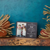 Funny Vater Gedicht Personalisiert Foto Vater Tag Fotoplatte (Seite)