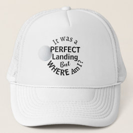 Funny Vater Golf Spaß Moderne, kühne Schwarze Typo Truckerkappe