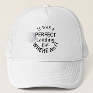 Funny Vater Golf Spaß Moderne, kühne Schwarze Typo Truckerkappe