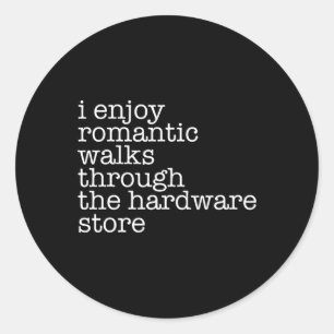 Funny Vater Handyman Hardware Store Tools Geschenk Runder Aufkleber