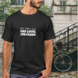 Funny Vater Ironischer Slogan für den ersten Vater T-Shirt