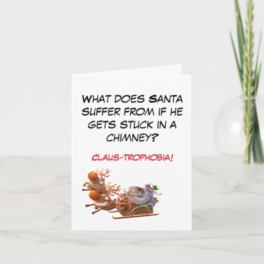 Funny Vater Joke Christmas Card Feiertagskarte (Vorderseite)