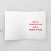 Funny Vater Joke Christmas Card Karte (Innenseite)
