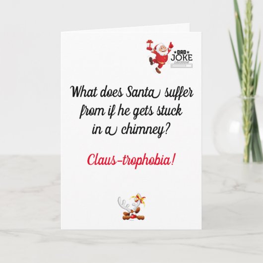 Funny Vater Joke Christmas Card Karte (Vorderseite)