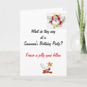 Funny Vater Joke Christmas Card Karte (Vorderseite)