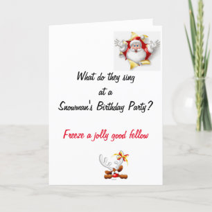 Funny Vater Joke Christmas Card Karte