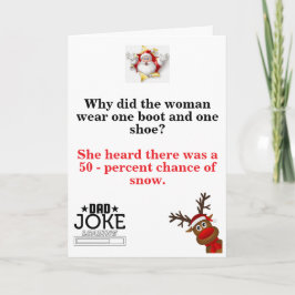 Funny Vater Joke Christmas Card Karte