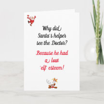 Funny Vater Joke Christmas Card