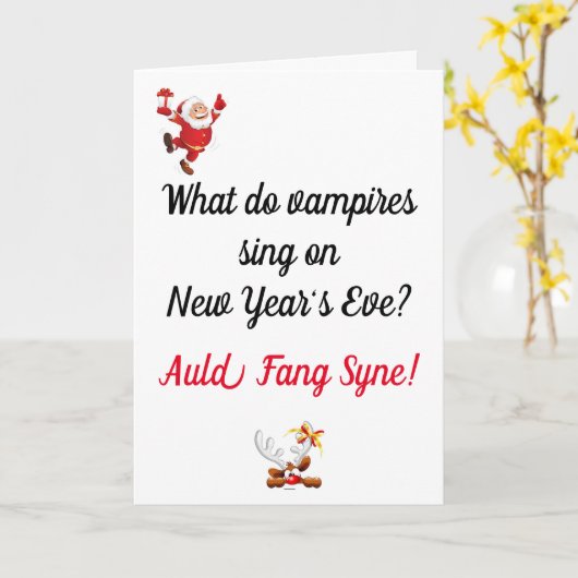 Funny Vater Joke Christmas Card Karte (Gelbe Blume)