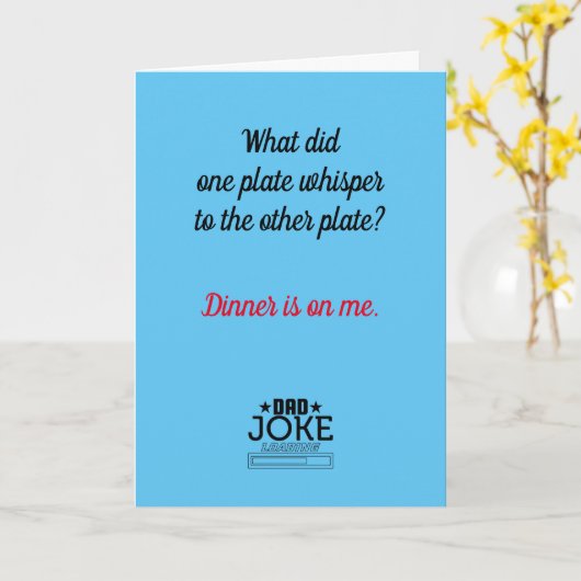 Funny Vater Joke Designed Card Karte (Gelbe Blume)