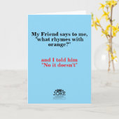 Funny Vater Joke Designed Karte (Gelbe Blume)