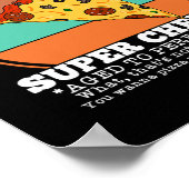 Funny Vater Joke Pizza Zitat Fathers Day Cheesy Poster (Ecke)