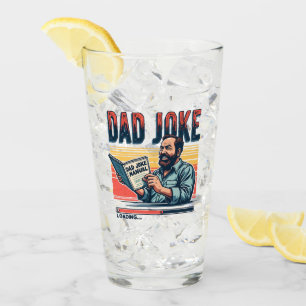 Funny Vater Joke Retro Spaß Vintag Ästhetik Glas