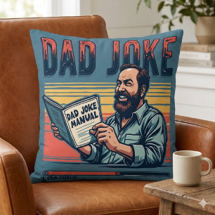 Funny Vater Joke Retro Spaß Vintag Ästhetik Kissen