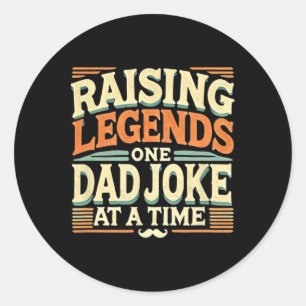 Funny Vater Joke Shirt von Kindern Männer Funny Va Runder Aufkleber