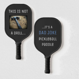 Funny Vater Joke "This is not a Drill" Puff Pickleball Schläger