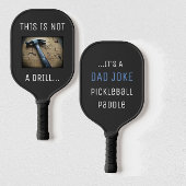 Funny Vater Joke "This is not a Drill" Puff Pickleball Schläger