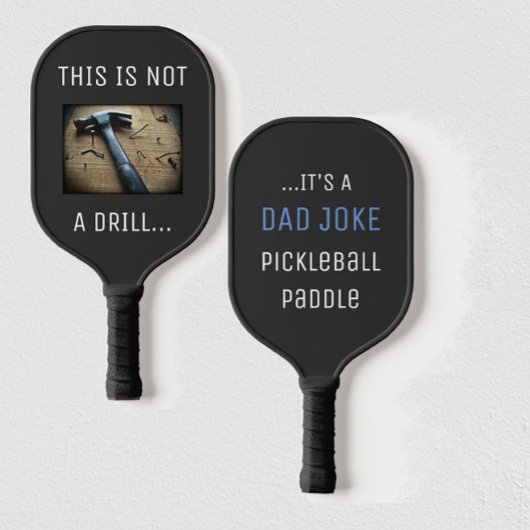 Funny Vater Joke "This is not a Drill" Puff Pickleball Schläger
