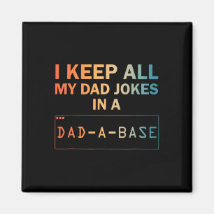 Funny Vater Jokes Design für Männer Vater Databyse Magnet