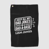 Funny Vater Jokes Fathers Tagesgeschenk für Papa Golfhandtuch (Vorderseite)