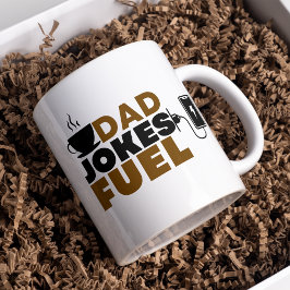 Funny Vater Jokes Fuel Coffee Lover Vatertag Kaffeetasse