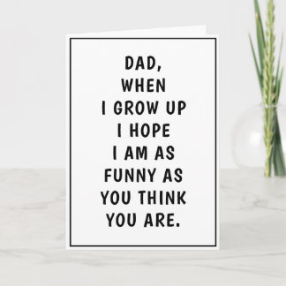 Funny Vater Jokes Geburtstag Vater's Day Karte