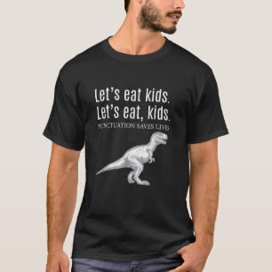 Funny Vater Jokes Grammar Punctuation Pun Linguist T-Shirt
