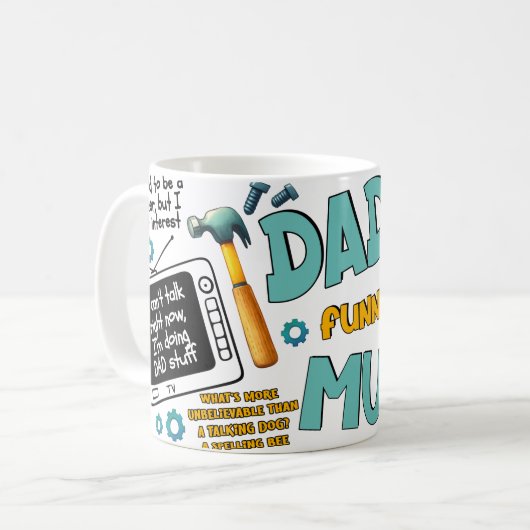 Funny VATER Jokes Tasse (Vorderseite Links)