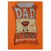 Funny Vater Jokes Vathers Day Grilling Quote  Klemmbrett (Vorderseite)