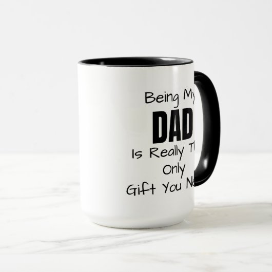 Funny Vater Kaffee Tasse (VorderseiteRechts)