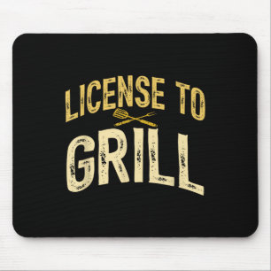 Funny Vater Lieben Grillen Lizenz für Grillfleisch Mousepad