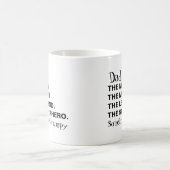 Funny Vater Man Myth Legend Grumpy Typografie Kaffeetasse (Mittel)