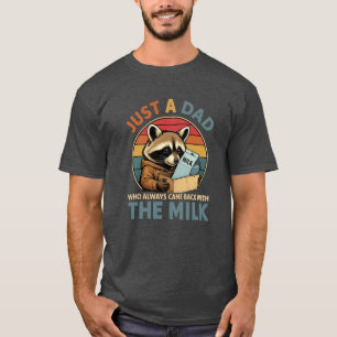 Funny Vater Milk Shirt   Raccoon-Design