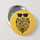 FUNNY VATER MIT BÄRTEN SIND BESSER VATER DAY BUTTON (Vorne & Hinten)