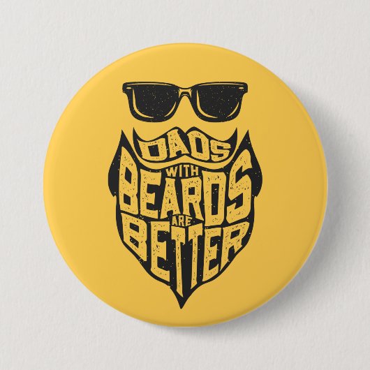 FUNNY VATER MIT BÄRTEN SIND BESSER VATER DAY BUTTON (Vorderseite)