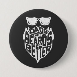 FUNNY VATER MIT BÄRTEN SIND BESSER VATER DAY BUTTON